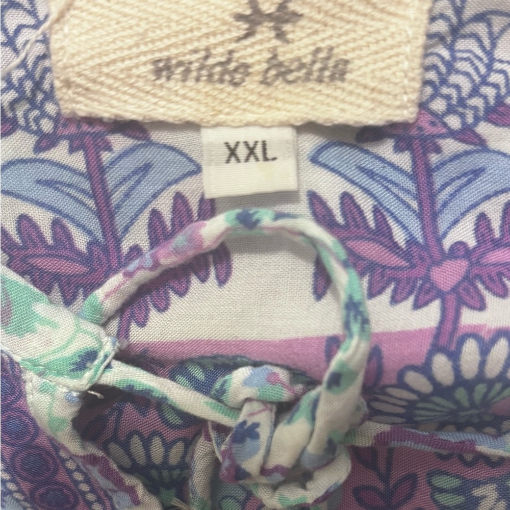 Wilde Belle Purple and White Gypsy Maxi Dress - Picture 7 of 7